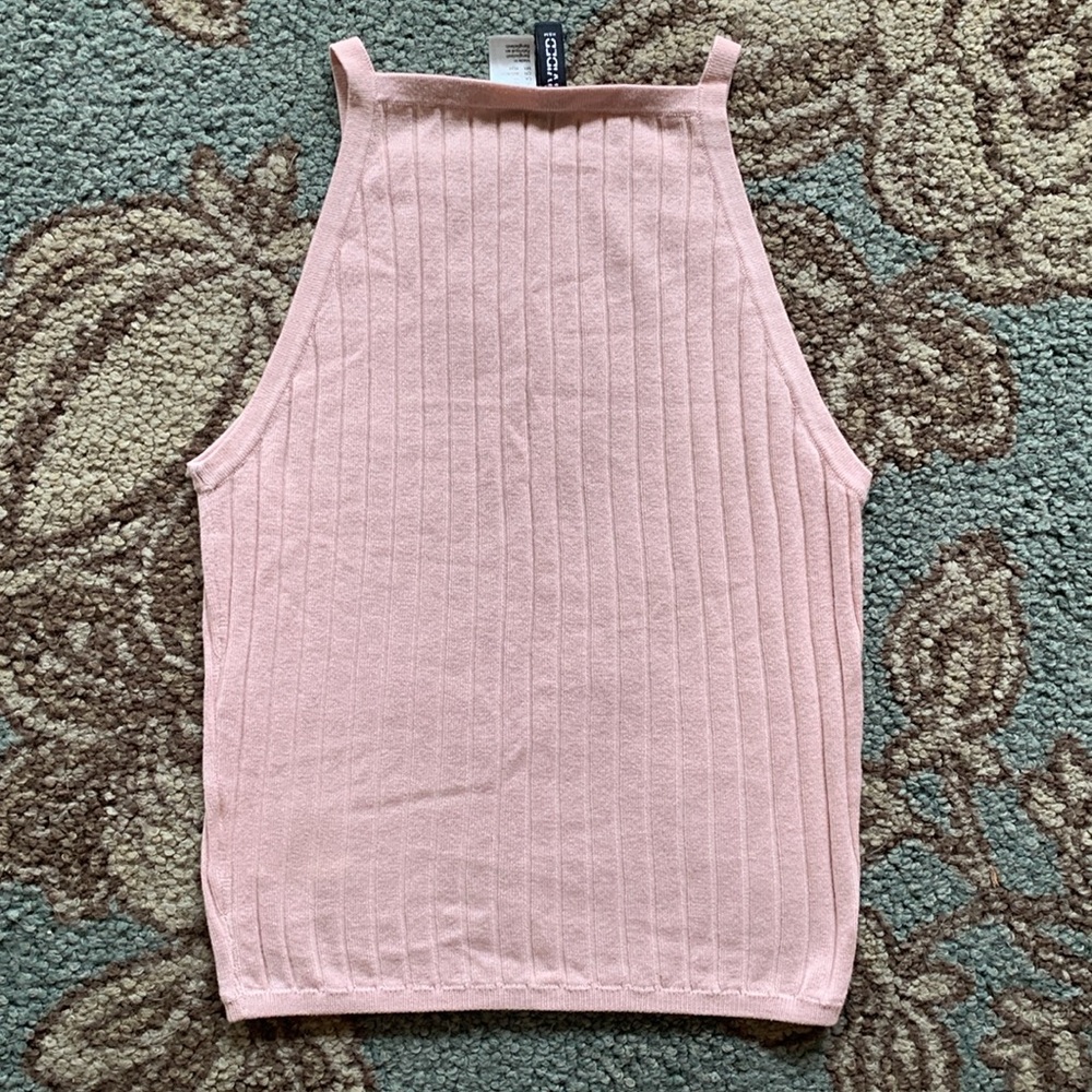 H&M Divided Baby Pink Ribbed Tank Top - Picture 2 of 5